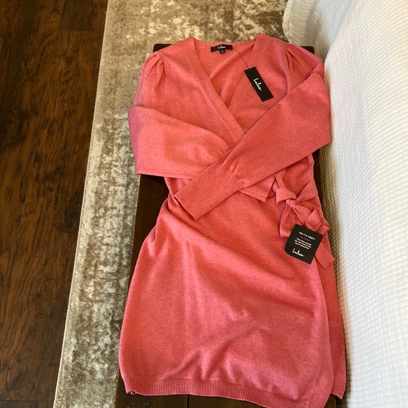 Lulus size L wrap dress - Picture 1 of 2
